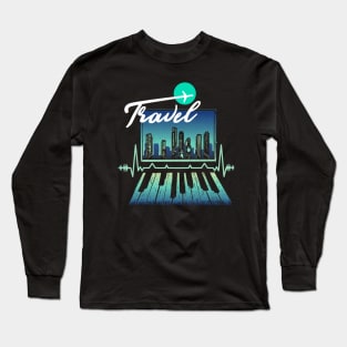 Travel is my therapy Long Sleeve T-Shirt